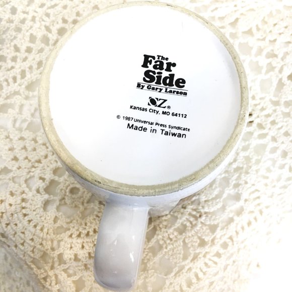 80s Gary Larson The Far Side Comic Mug "Parakeet Furniture" - Picture 7 of 7